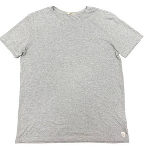Marine Layer Re-Spun Signature Crew Tee Mens M Grey Short Sleeve Shirt 15028 USA